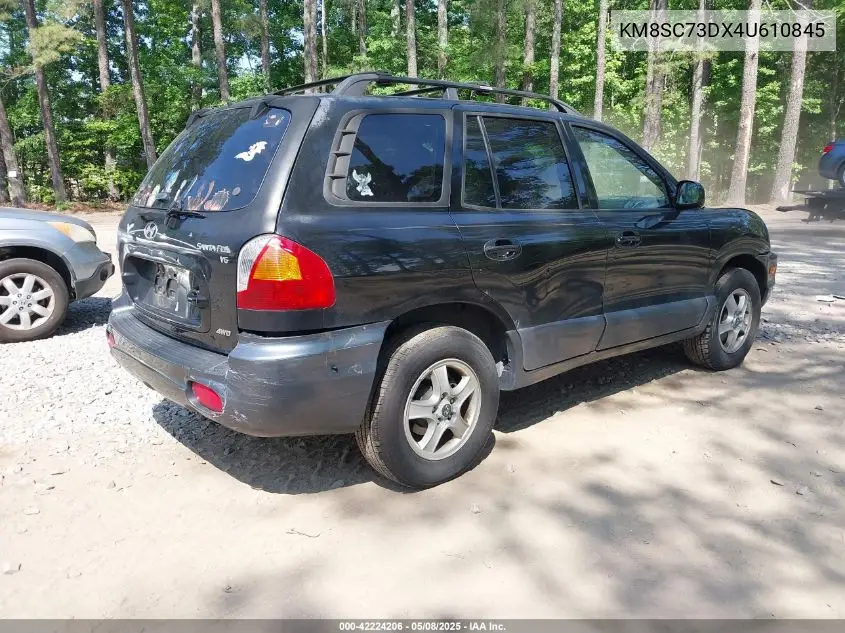 2004 Hyundai Santa Fe Gls VIN: KM8SC73DX4U610845 Lot: 42224206