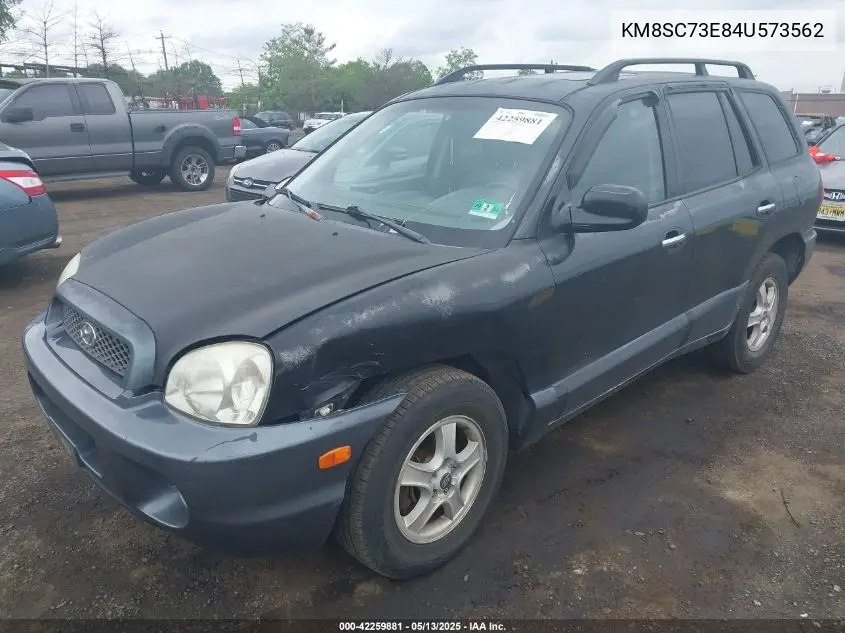 2004 Hyundai Santa Fe Gls/Lx VIN: KM8SC73E84U573562 Lot: 42259881