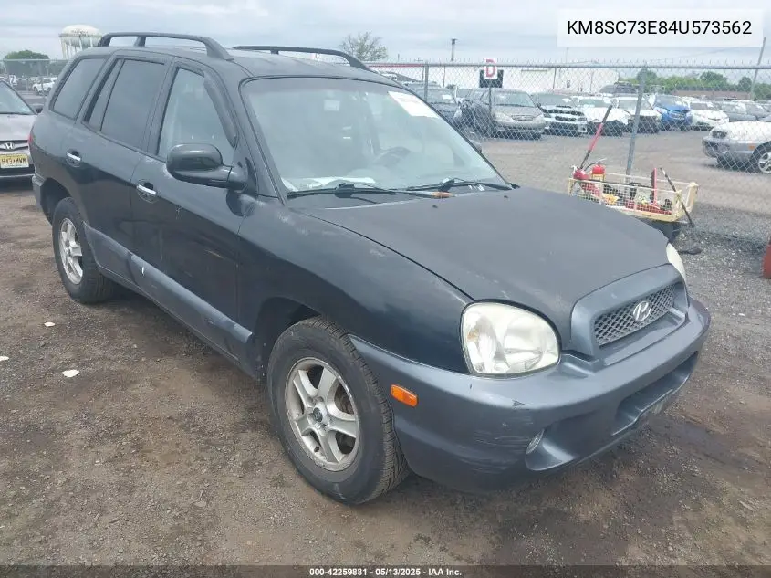 2004 Hyundai Santa Fe Gls/Lx VIN: KM8SC73E84U573562 Lot: 42259881