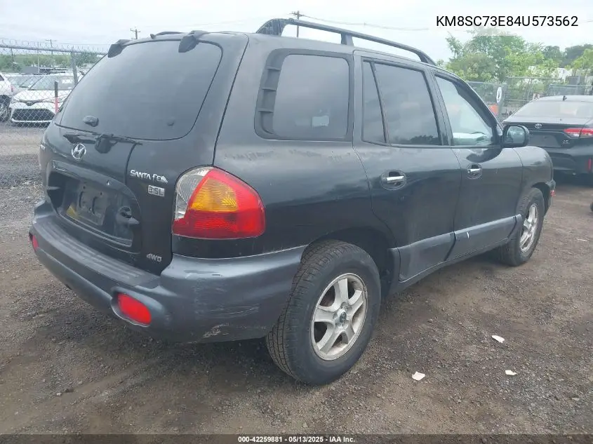 2004 Hyundai Santa Fe Gls/Lx VIN: KM8SC73E84U573562 Lot: 42259881