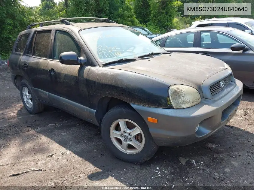 2004 Hyundai Santa Fe Gls VIN: KM8SC73D24U840640 Lot: 42468830