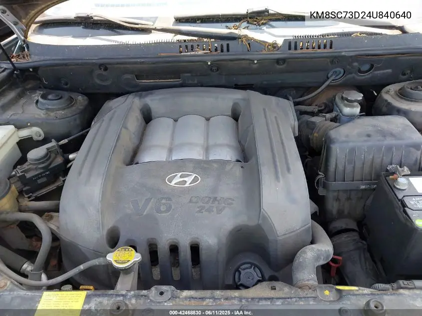 2004 Hyundai Santa Fe Gls VIN: KM8SC73D24U840640 Lot: 42468830