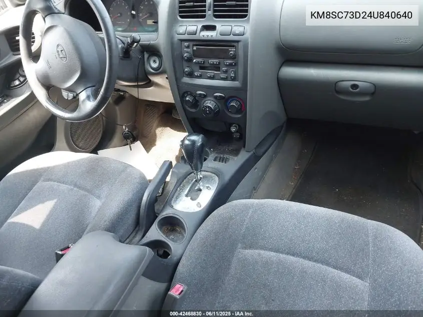 2004 Hyundai Santa Fe Gls VIN: KM8SC73D24U840640 Lot: 42468830