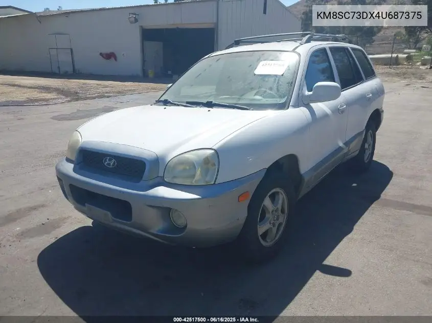 2004 Hyundai Santa Fe Gls VIN: KM8SC73DX4U687375 Lot: 42517500