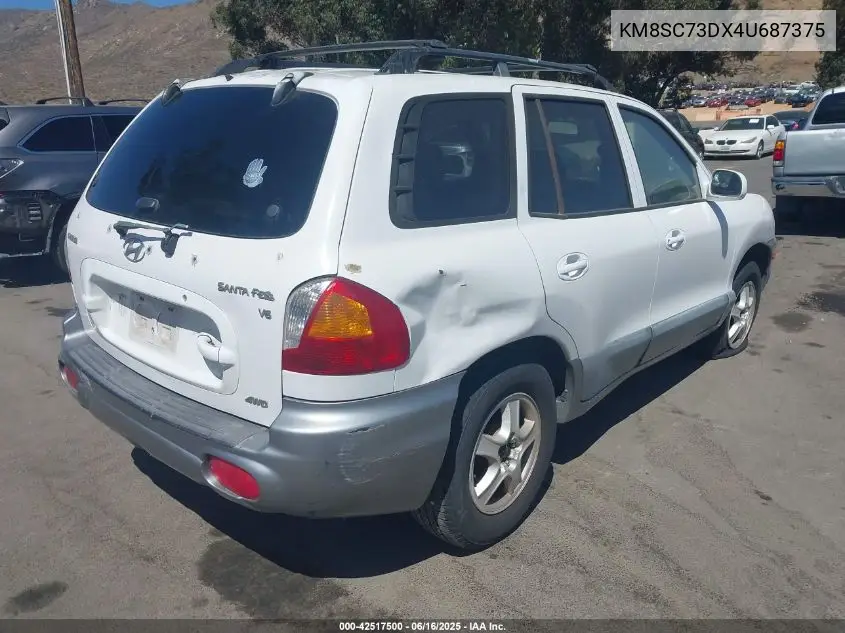 2004 Hyundai Santa Fe Gls VIN: KM8SC73DX4U687375 Lot: 42517500