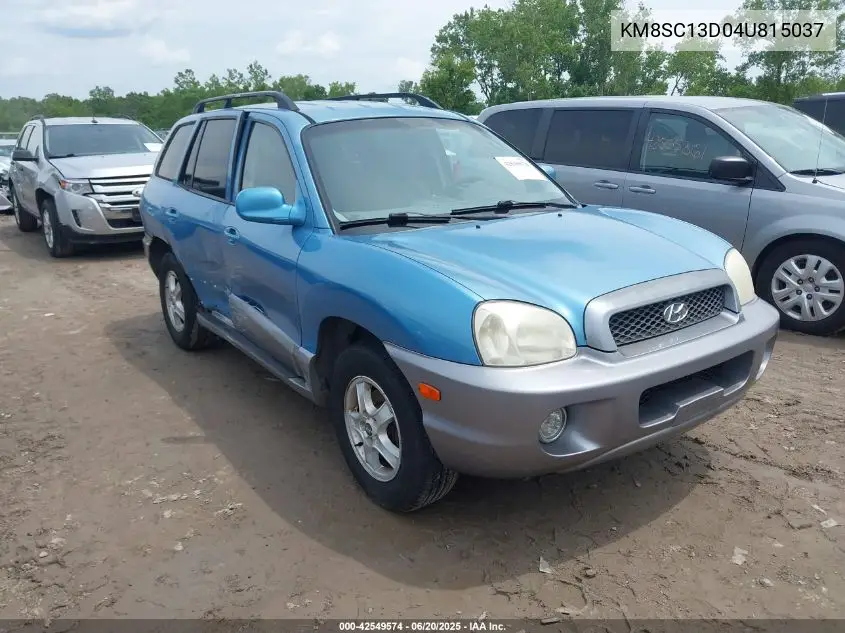 2004 Hyundai Santa Fe Gls VIN: KM8SC13D04U815037 Lot: 42549574