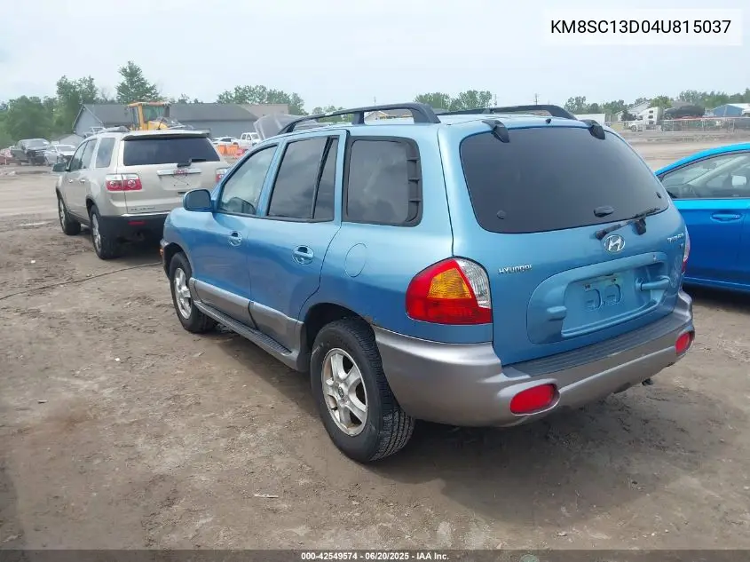 2004 Hyundai Santa Fe Gls VIN: KM8SC13D04U815037 Lot: 42549574