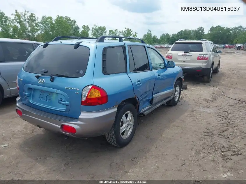 2004 Hyundai Santa Fe Gls VIN: KM8SC13D04U815037 Lot: 42549574