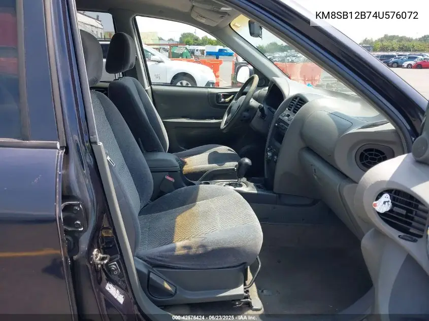 2004 Hyundai Santa Fe VIN: KM8SB12B74U576072 Lot: 42576424