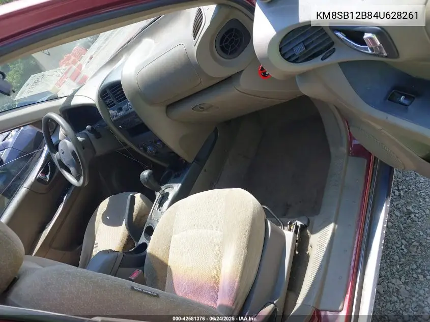 2004 Hyundai Santa Fe VIN: KM8SB12B84U628261 Lot: 42581376
