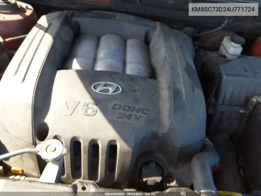 2004 Hyundai Santa Fe Gls VIN: KM8SC73D24U771724 Lot: 42582528
