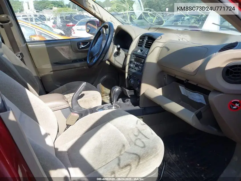 2004 Hyundai Santa Fe Gls VIN: KM8SC73D24U771724 Lot: 42582528
