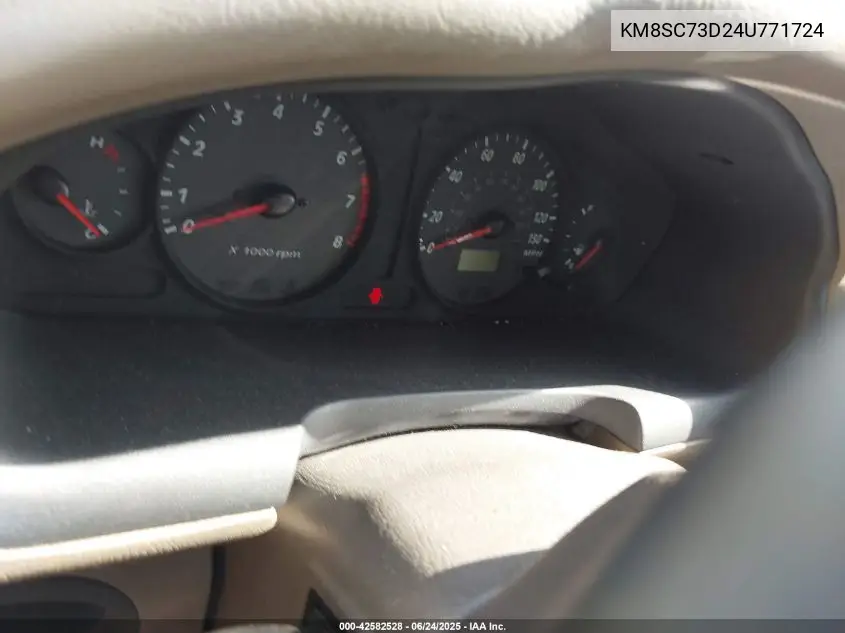 2004 Hyundai Santa Fe Gls VIN: KM8SC73D24U771724 Lot: 42582528