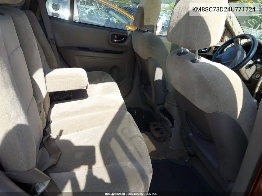 2004 Hyundai Santa Fe Gls VIN: KM8SC73D24U771724 Lot: 42582528