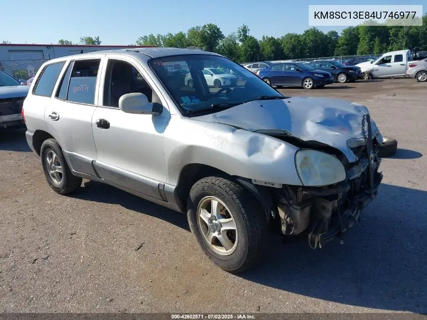 2004 Hyundai Santa Fe Gls/Lx VIN: KM8SC13E84U746977 Lot: 42602571