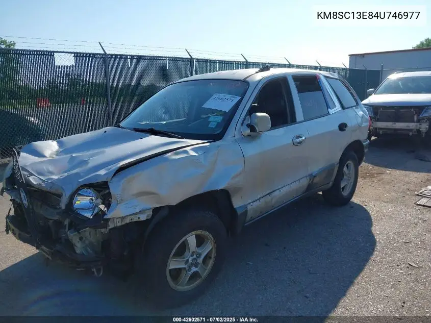 2004 Hyundai Santa Fe Gls/Lx VIN: KM8SC13E84U746977 Lot: 42602571