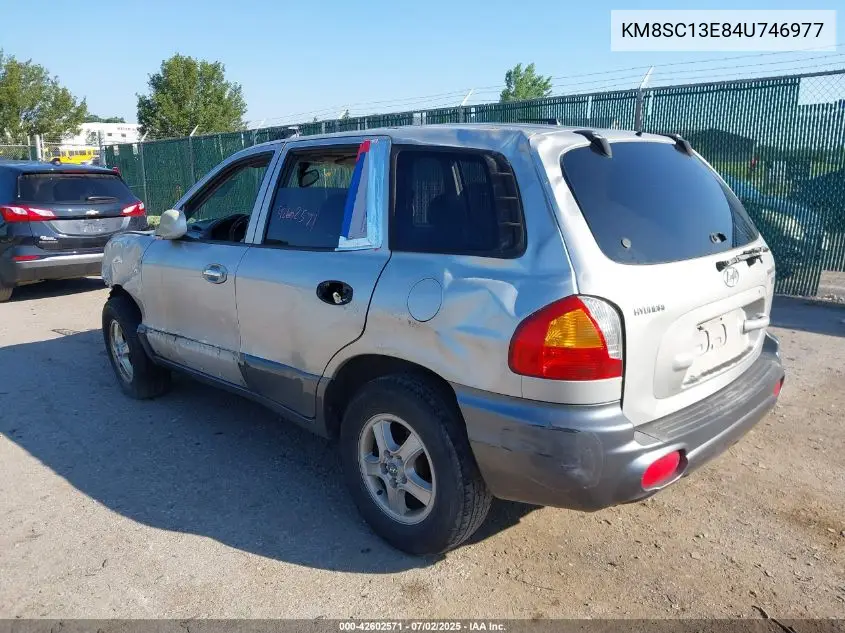 2004 Hyundai Santa Fe Gls/Lx VIN: KM8SC13E84U746977 Lot: 42602571