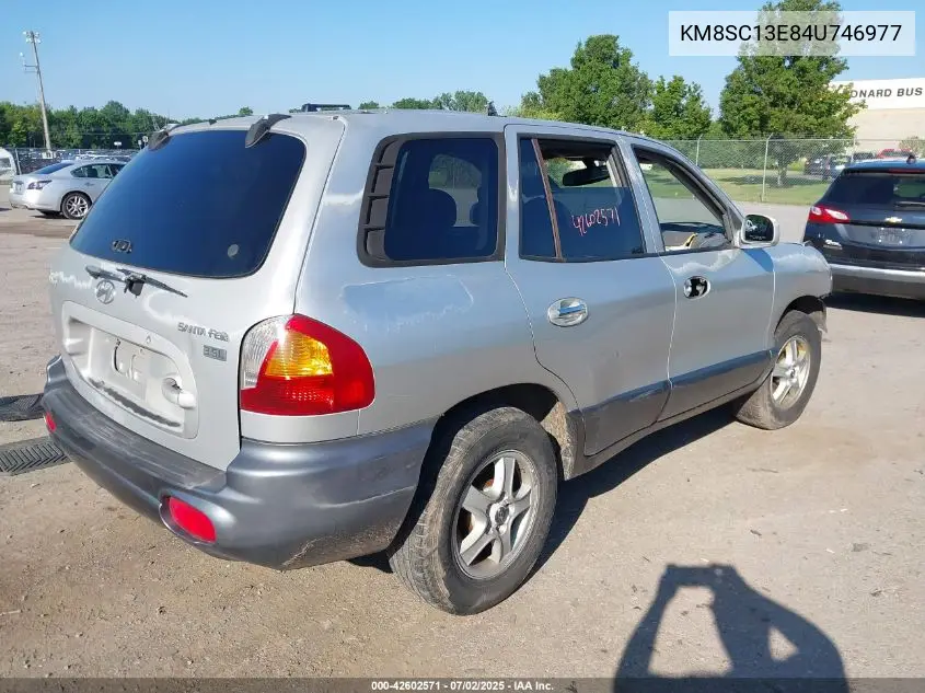 2004 Hyundai Santa Fe Gls/Lx VIN: KM8SC13E84U746977 Lot: 42602571