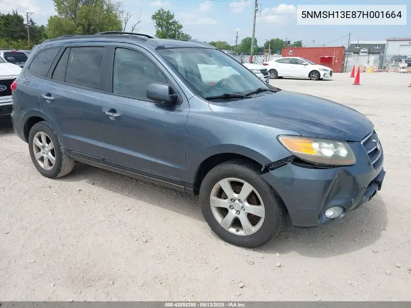 2007 Hyundai Santa Fe Limited/Se VIN: 5NMSH13E87H001664 Lot: 42092358