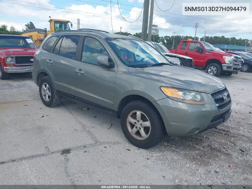 2007 Hyundai Santa Fe Gls VIN: 5NMSG13D27H094479 Lot: 42267984