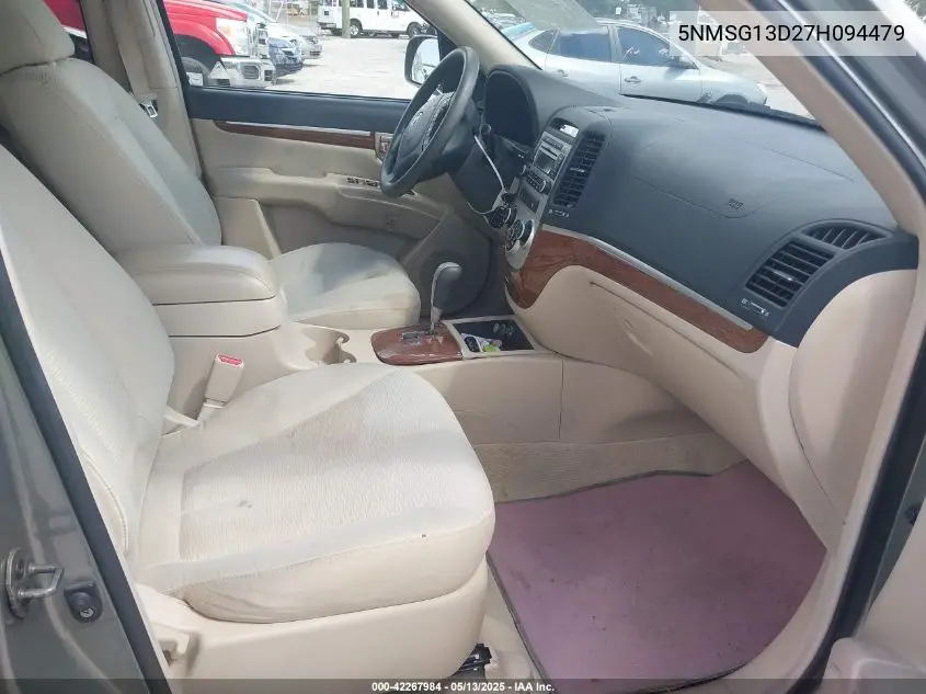 2007 Hyundai Santa Fe Gls VIN: 5NMSG13D27H094479 Lot: 42267984