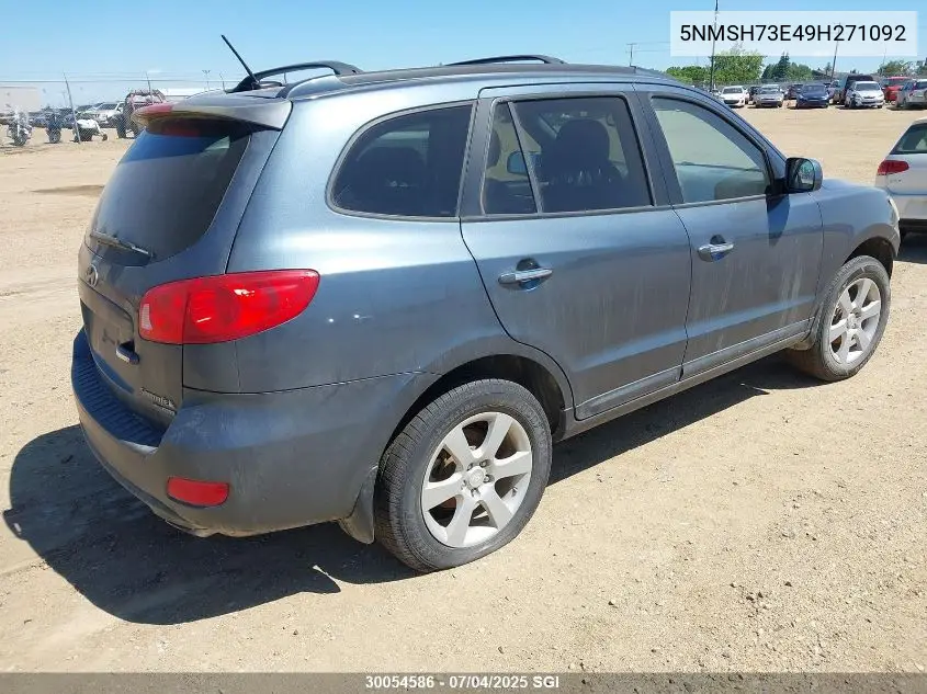 2009 Hyundai Santa Fe Se/Limited VIN: 5NMSH73E49H271092 Lot: 30054586