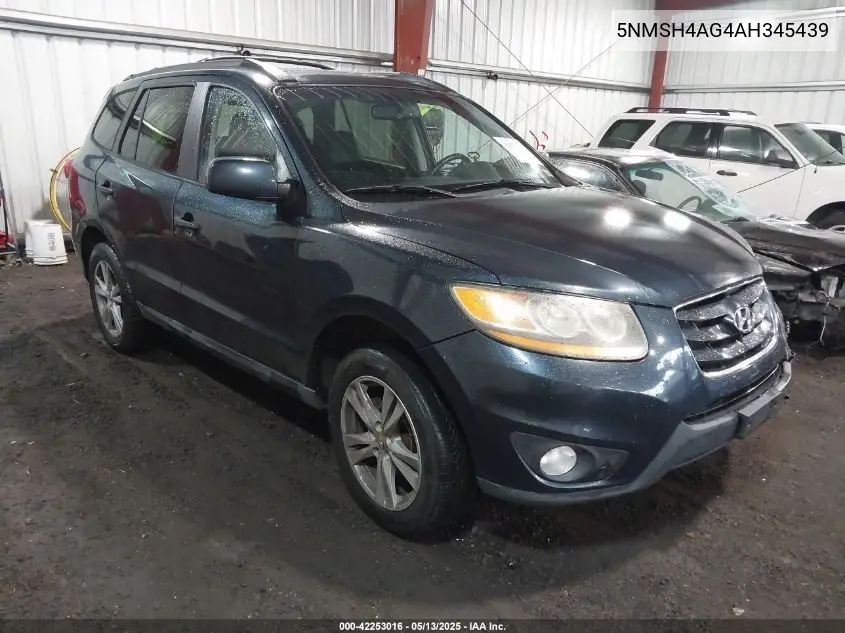2010 Hyundai Santa Fe Se VIN: 5NMSH4AG4AH345439 Lot: 42253016