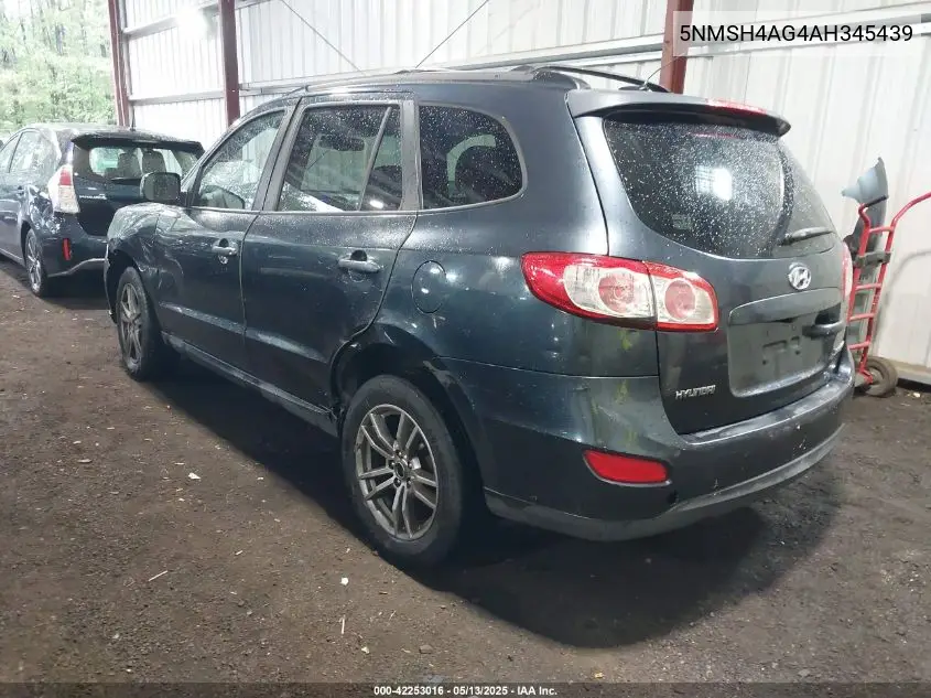 2010 Hyundai Santa Fe Se VIN: 5NMSH4AG4AH345439 Lot: 42253016