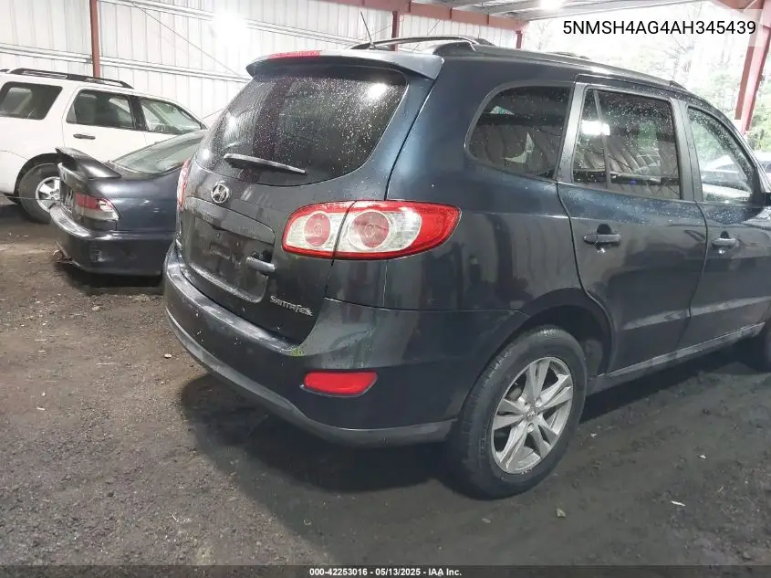2010 Hyundai Santa Fe Se VIN: 5NMSH4AG4AH345439 Lot: 42253016