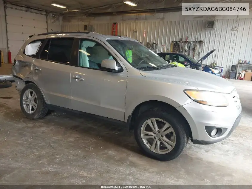 2011 Hyundai Santa Fe Limited V6 VIN: 5XYZKDAG6BG084746 Lot: 42256581