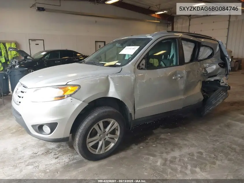 2011 Hyundai Santa Fe Limited V6 VIN: 5XYZKDAG6BG084746 Lot: 42256581