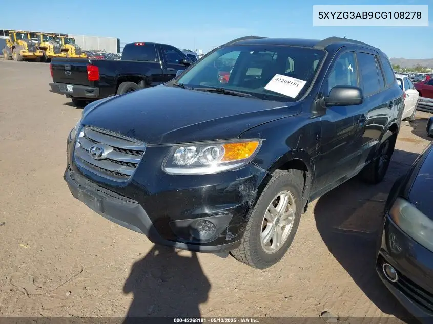 2012 Hyundai Santa Fe Gls VIN: 5XYZG3AB9CG108278 Lot: 42268181