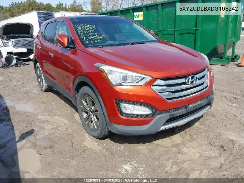 2013 Hyundai Santa Fe Sport VIN: 5XYZUDLBXDG105242 Lot: 12283891