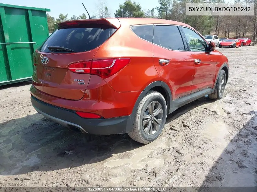 2013 Hyundai Santa Fe Sport VIN: 5XYZUDLBXDG105242 Lot: 12283891