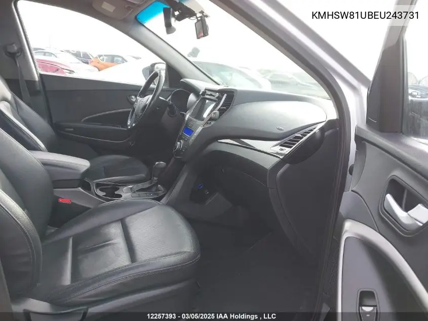 2014 Hyundai Santa Fe VIN: KMHSW81UBEU243731 Lot: 12257393