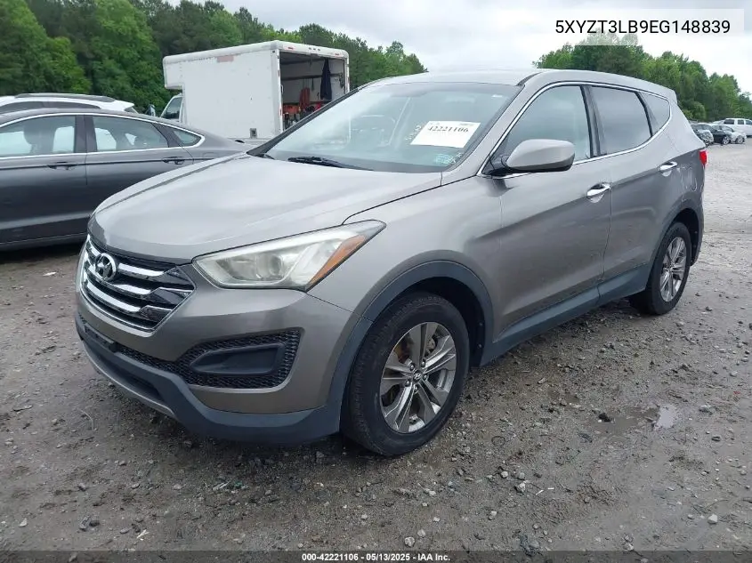 2014 Hyundai Santa Fe Sport 2.4L VIN: 5XYZT3LB9EG148839 Lot: 42221106