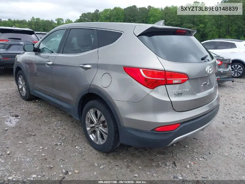 2014 Hyundai Santa Fe Sport 2.4L VIN: 5XYZT3LB9EG148839 Lot: 42221106