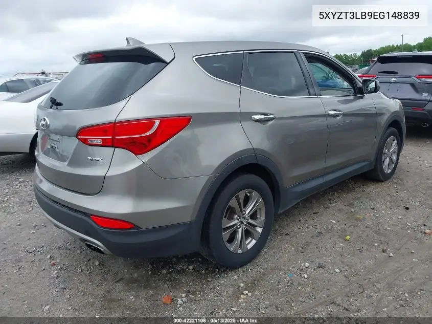 2014 Hyundai Santa Fe Sport 2.4L VIN: 5XYZT3LB9EG148839 Lot: 42221106