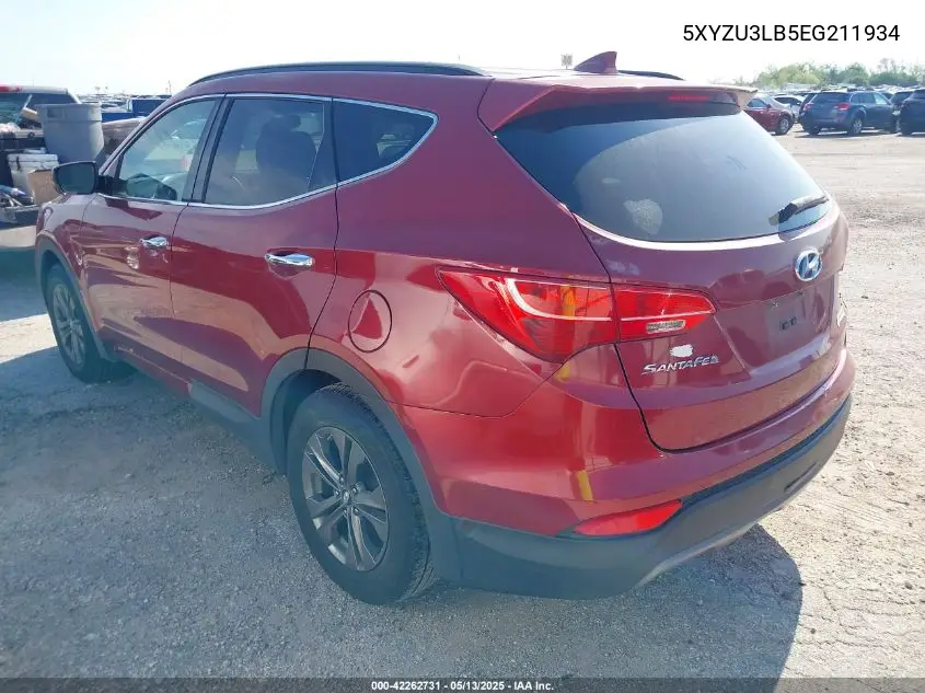 2014 Hyundai Santa Fe Sport 2.4L VIN: 5XYZU3LB5EG211934 Lot: 42262731