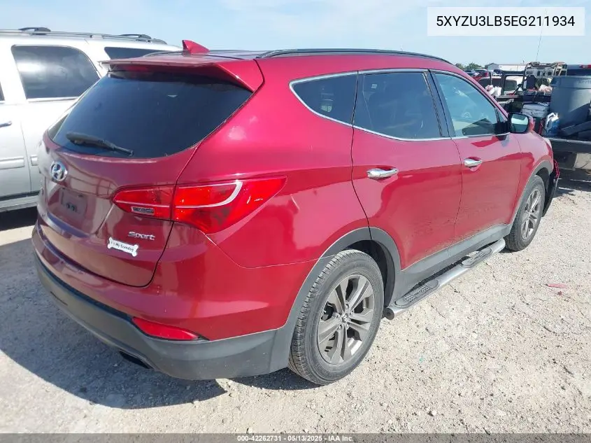 2014 Hyundai Santa Fe Sport 2.4L VIN: 5XYZU3LB5EG211934 Lot: 42262731