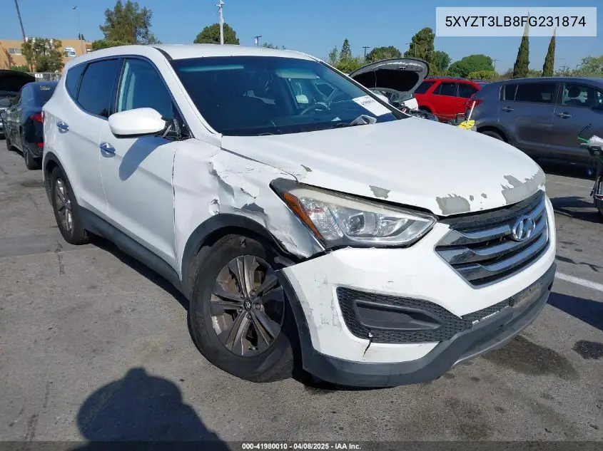 2015 Hyundai Santa Fe Sport 2.4L VIN: 5XYZT3LB8FG231874 Lot: 41980010