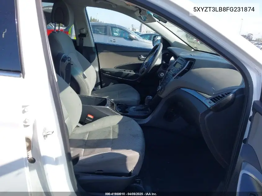 2015 Hyundai Santa Fe Sport 2.4L VIN: 5XYZT3LB8FG231874 Lot: 41980010