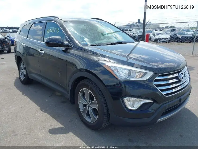 2015 Hyundai Santa Fe Gls VIN: KM8SMDHF9FU126819 Lot: 42264297
