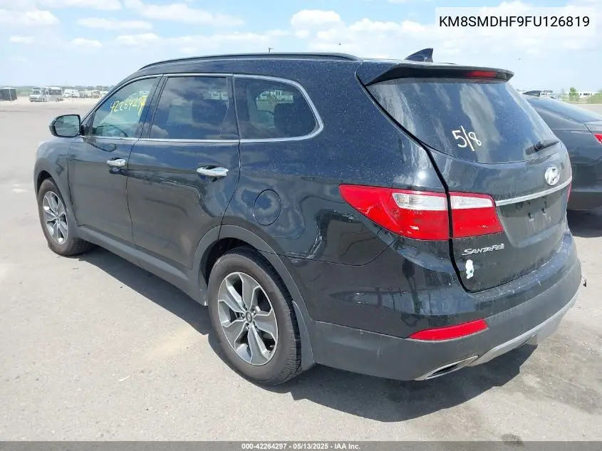 2015 Hyundai Santa Fe Gls VIN: KM8SMDHF9FU126819 Lot: 42264297