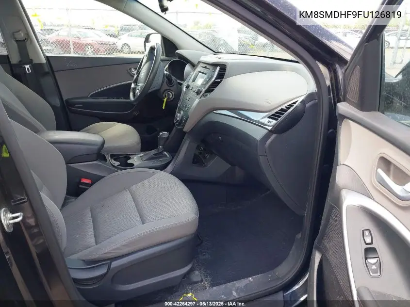 2015 Hyundai Santa Fe Gls VIN: KM8SMDHF9FU126819 Lot: 42264297