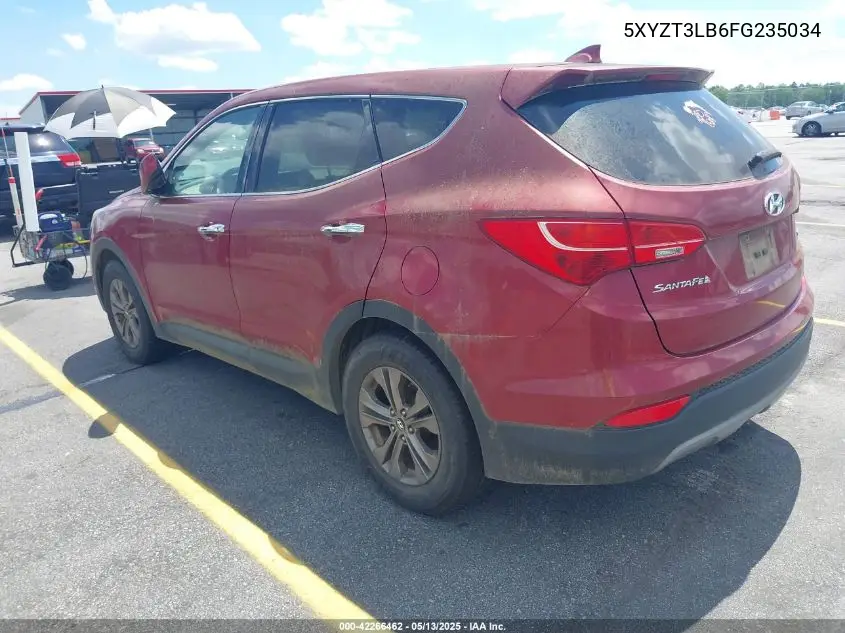 2015 Hyundai Santa Fe Sport 2.4L VIN: 5XYZT3LB6FG235034 Lot: 42266462