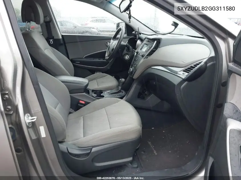 2016 Hyundai Santa Fe Sport 2.4L VIN: 5XYZUDLB2GG311580 Lot: 42253876