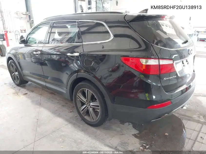 2016 Hyundai Santa Fe Se VIN: KM8SRDHF2GU138913 Lot: 42268304