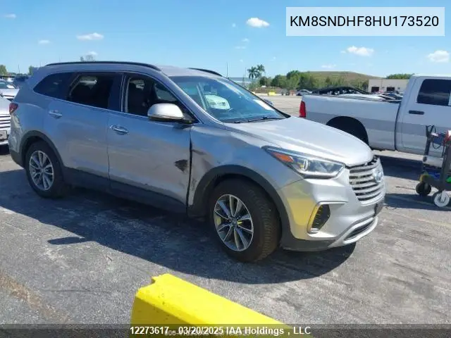 2017 Hyundai Santa Fe Se/Limited VIN: KM8SNDHF8HU173520 Lot: 12273617