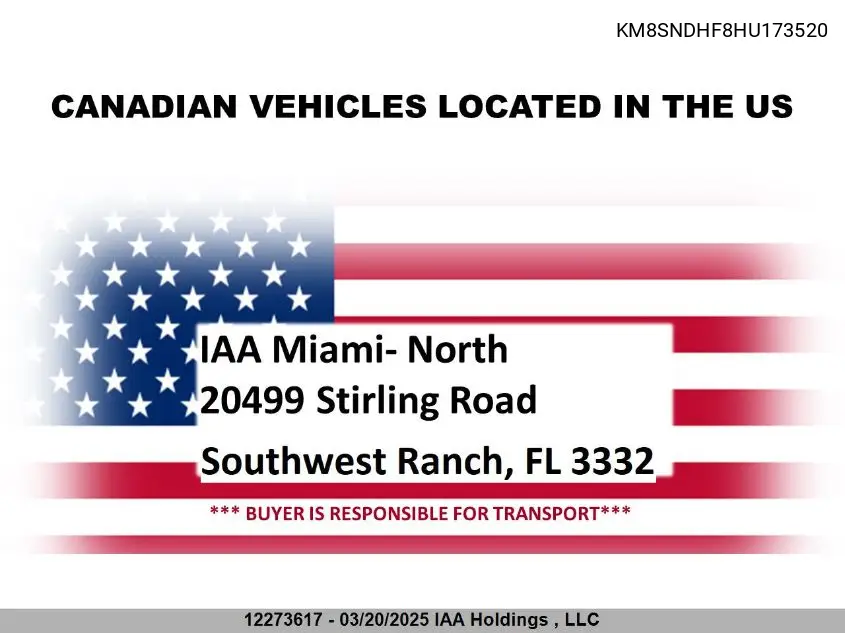 2017 Hyundai Santa Fe Se/Limited VIN: KM8SNDHF8HU173520 Lot: 12273617